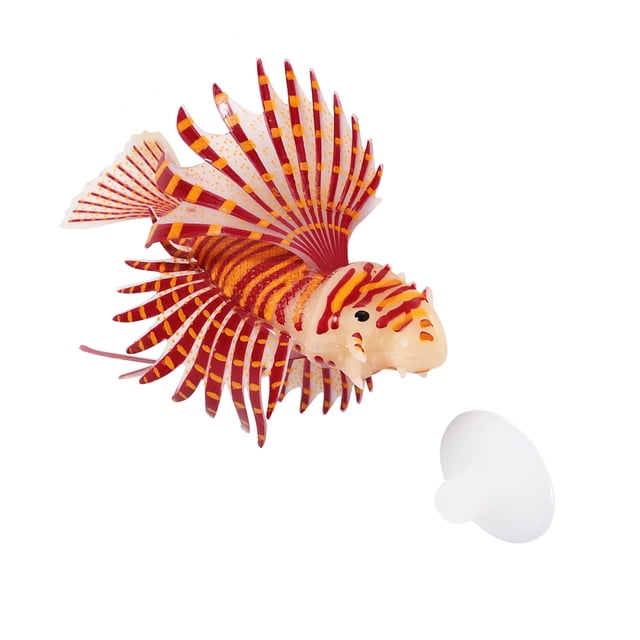 Adorno Para Pecera, Falso Para Acuario, León De Silicona Que Brilla En La Oscuridad Con 5 Colores, Decoración Del Mar Hermosa Y Vívida, Adornos De Animales De