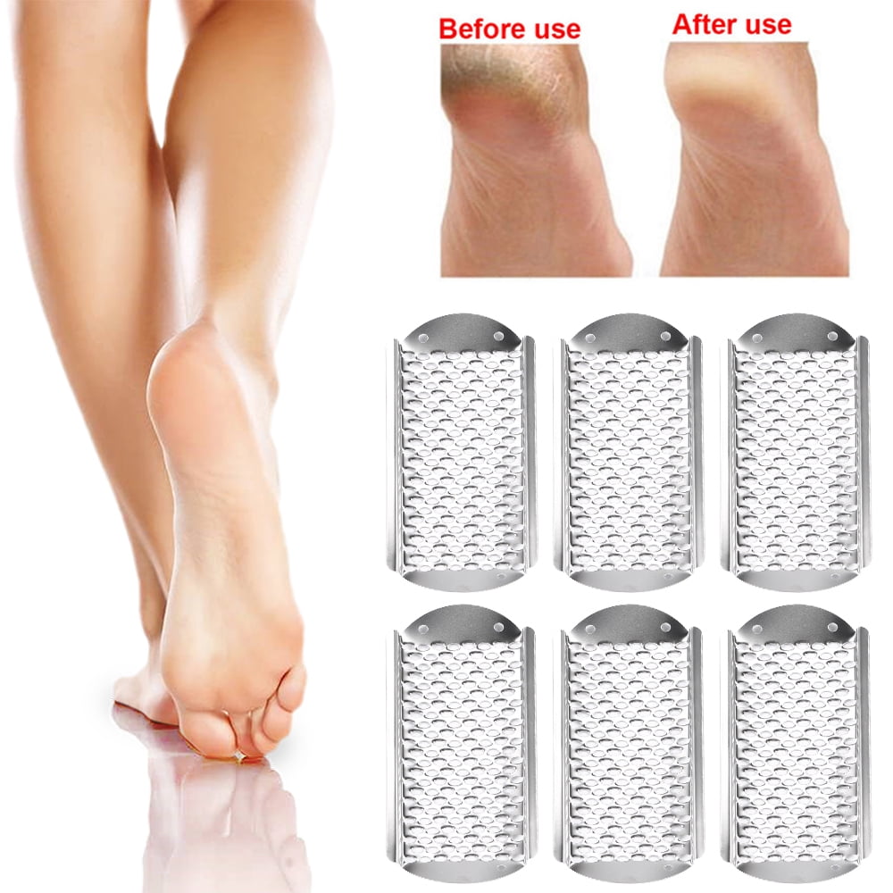 Onemayship 6x Foot File Callus Remover Replacement Blades Pedicure Rasp Steel for Dry Skin