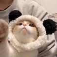 thumbnail image 5 of Giunmcul Holiday Gift Finder Pet Cats Dog Costume Hat, Cute Cubby Shape Cozy Cats Headband Decorative Cap for Small Medium Cats and Dogs,, 5 of 5