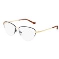 thumbnail image 6 of GUCCI GG0580O 002 Cat Eye Black Shiny Gold Demo Lens 55 mm Women's Eyeglasses, 6 of 6