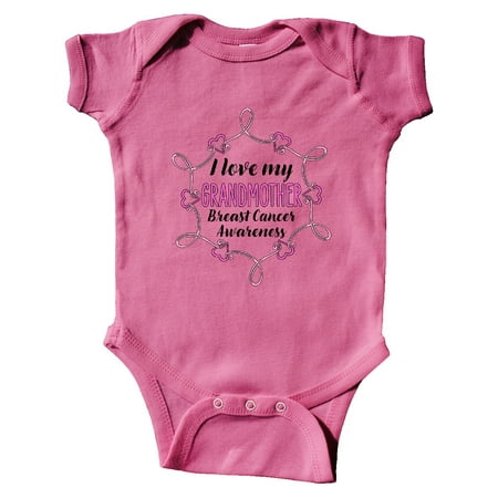 

Inktastic I Love My Grandma- Breast Cancer Awareness Gift Baby Boy or Baby Girl Bodysuit