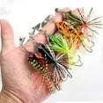 thumbnail image 2 of Misterolina Spinnerbait Frog Lure Fishing Lure For Targeting Bla D1P0 Rotati Bass W/, 2 of 8