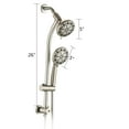 thumbnail image 6 of CoSoTower Drill-Free Stainless Steel Slide Bar Combo Rain Showerhead 7-Setting Hand, Dual Shower Head System, 6 of 6