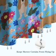 thumbnail image 6 of Basset Hound Dog and Flower Shower Curtain 36"x72" ,Bathroom Decorative Shower Curtains Set with 12 Hooks,Modern Waterproof Washable Shower Curtain, 6 of 6