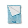 thumbnail image 2 of Wedding Soft Flannel Fleece Throw Blanket, Engagement Rings Pearls on Pastel Colored Dreamy Background Artwork Print, Cozy Plush for Indoor and Outdoor Use, 60" x 80", Pale Blue White, by Ambesonne, 2 of 6