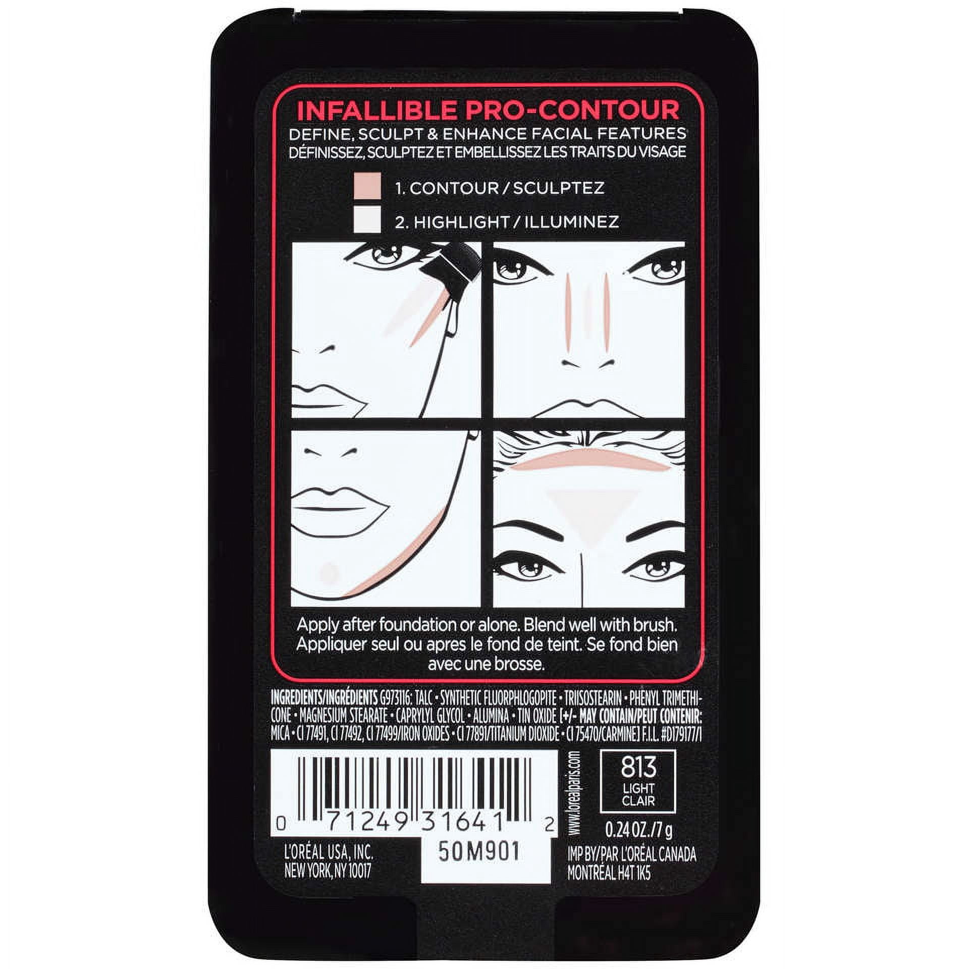 L'Oreal Paris Infallible Pro Contour Palette, Light