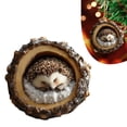 thumbnail image 2 of Clearance Under $2 Sleeping Hedgehog Christmas Ornament, 2D Acrylic Cute Animal Hanging Decor for Tree Wreath and Holiday Display, Style A, 2 of 5