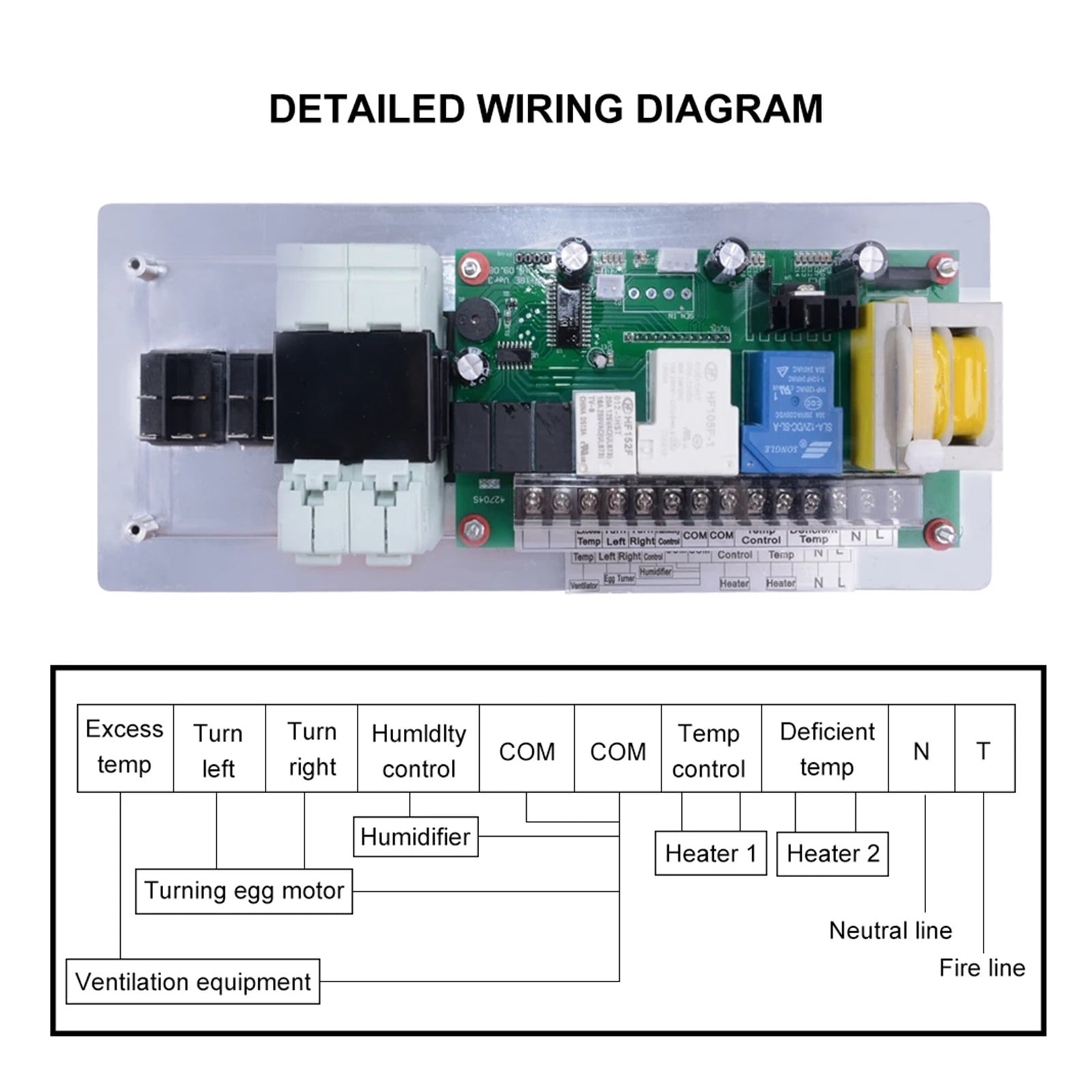 XM-18E Intelligent Incubator Temperature Controller Moisture Meter Digital Egg Incubator Thermostat AC 160V-240V 50HZ