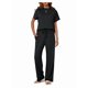 thumbnail image 1 of Traje Deportivo Informal de Dos Piezas para Mujer, Ropa Deportiva de Viaje, Corta y Pierna . Traje Negro XL, 1 of 7
