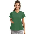 thumbnail image 3 of Scrubs For Women, Scrubs Plus Size V Neck Short Sleeve Workwear With Pockets Men Scrubs Set Women Red White And Blue Shirts Outfits Shirts Of Tank Tops Shirt (L, Green) ZMTing, 3 of 3