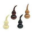 thumbnail image 2 of Shisuyan 4 Pcs Wooden Gourd Shape Adornment Calabash Model Decor Calabash Desktop Decor, 2 of 8