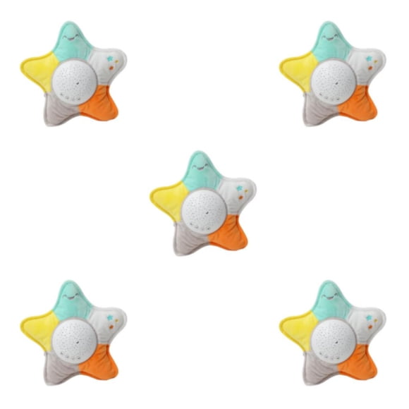Maytalsory Cozy Stuffed Animal Plush Toys with Night Light Projector and Calming Music Star 5Set