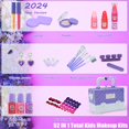 thumbnail image 2 of Kit de maquillaje Amerrly Kids para niñas, seguro, lavable con funda de 4 a 12 años, 2 of 7