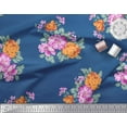 thumbnail image 3 of Soimoi Silk Fabric Florals Floral Printed Fabric 1 Yard 42 Inch Wide, 3 of 3