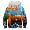 thumbnail image 2 of Nueva ropa para niños, sudadera con capucha con estampado de dibujos animados de Grizzy y los Lemmings, sudaderas con capucha de otoño para niños y niñas, jersey de manga larga, tops casuales con capu, 2 of 5