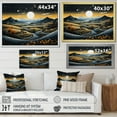 thumbnail image 4 of Designart "Blue And Gold Modern African horizon V" Modern Canvas Wall Art, 4 of 5