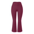 thumbnail image 5 of Prolriy Yoga Pants Women Wide Fitness Pants Flare Yoga with Pocket Women High Trousers Waist Straight for Yoga Trousers Sports Leg Flared Leggings Yoga Pants Women's Pants Red XL, 5 of 6