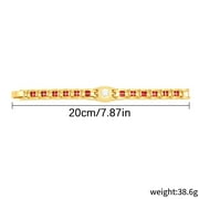 XZNGL Carbon Gold Color Magnet Bracelet, Carbon Gold Color Titanium Bracelet, Gift for Men