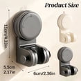 thumbnail image 3 of Clearance Under $5 | Strong Suction Cup Shower Head Holder with 360-Degree Swivel Bracket for Handheld Showers, Tool-Free Installation, White, 3 of 7