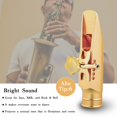thumbnail image 1 of Alta calidad profesional tenor soprano saxofón alto boquilla de metal chapado en oro piezas oca de saxofón accesorios B Baoblaze Boquillas, 1 of 8