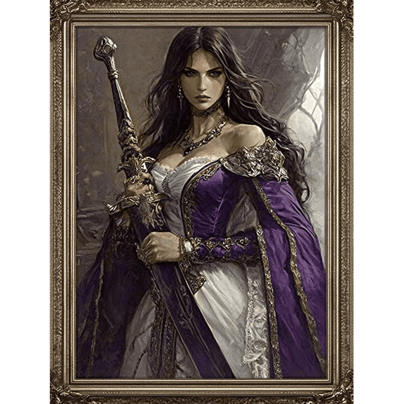 Warrior Woman Canvas Painting/Decorative Painting, Suitable for Living Room, Bedroom, Office, Study, and Hallway Decoration.