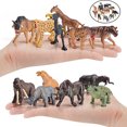thumbnail image 3 of 12 / juego de estatuil de plástico de les modelo de acción, decoración de escritorio, juguete educativo, accesorio de enseñanza para Sunnimix estatuilla de animales salvajes, 3 of 8