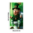 thumbnail image 3 of Danhjin St Patricks Day Door Cover Outdoor for Outdoor Decoration Irish Festival Decoration, 3 of 6