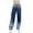 Blue, variant on Fjofpr Clothing Jeans for Women Stretchy Jeans for Women Trendy High Waisted Jeans for Women Fashion Women High Waist Loose Pocket Blue Gradient Tie-dye Print Jeans Pants