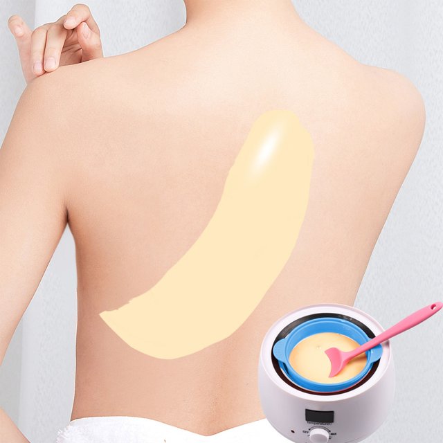 Ensemble de Pots de Remplacement pour Cire Chauffe Bol de Cire en Silicone Amovible et Spatules Antiadhésives Bâtons d'Épilation Réutilisables Accessoire de Machine de Chauffage de Cire, Équipement de Beauté Bleu