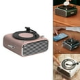 thumbnail image 2 of Haut-parleur Bluetooth Rotatif Rétro Diffuseur Subwoofer Tourne-Disque Rose, 2 of 5