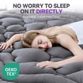 thumbnail image 6 of BDEUS Dual Layer 5 in Memory Foam Mattress Topper, 2 in Egg Crate Memory Foam and 3 in Pillow Top Mattress Pad Cover for Back Pain,Queen Size, 6 of 11