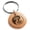 Rose, variant on Stainless Steel Tree of Life Yin Yang Engraved Small Medallion Circle Charm Keychain Keyring