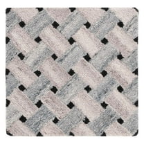 SAFAVIEH Genre Roza Geometric Area Rug, Gray/Brown, 6' x 6' Square