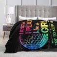 thumbnail image 6 of Golf Blanket for Boys Girls, Cool Golf Sports Themed Design Printed Throw Blankets for Kids Lap, Chair Sofa, Warm Soft Cozy Blanket, 40"x 50", 6 of 6