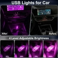 thumbnail image 3 of SUMMIT 2 PCS Car USB Lights, Plug-in Retro Car Atmosphere Lamp with Touch Dimmable, Portable Mini Glass Bottle LED Bulb Night Lights for Vehicle Bedroom Hallway Camping Holiday Decoration (Purple), 3 of 11
