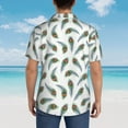 thumbnail image 6 of Xecao Colorful Grass print Hawaiian shirt - a stylish short-sleeve button-down for men, perfect for casual beach and tropical outings., 6 of 9