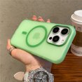 thumbnail image 1 of Matte Candy Magnetic Wireless Charge Transparent Case For iPhone 16 15 Pro Max 14 Plus 13 12 For Magsafe Shockproof Hard Cover tzw, 1 of 7