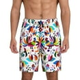 thumbnail image 2 of Daiia Mexican Bright Style Mens Woven Stretch Pajama Short,Short Pajama Pants-Small, 2 of 9