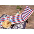 thumbnail image 4 of Serviette de Chaise Longue de Plage à Rayures DII avec Poche Supérieure Ajustée, 26x82, Rouge, Blanc, Bleu, 4 of 6