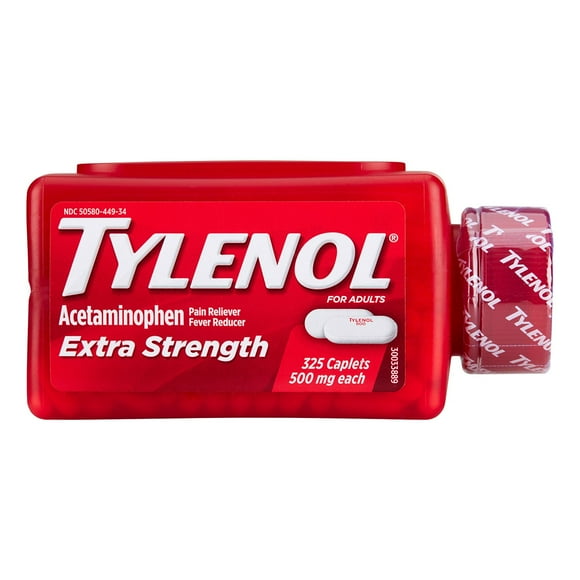Tylenol Extra Strength Caplets, 500 mg. Acetaminophen, 325 ct.