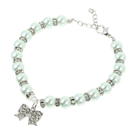 Worgeous Pet Jewelry Collar Cat Collar Elegant Temperament Pearl Necklace Cat Neck Chain