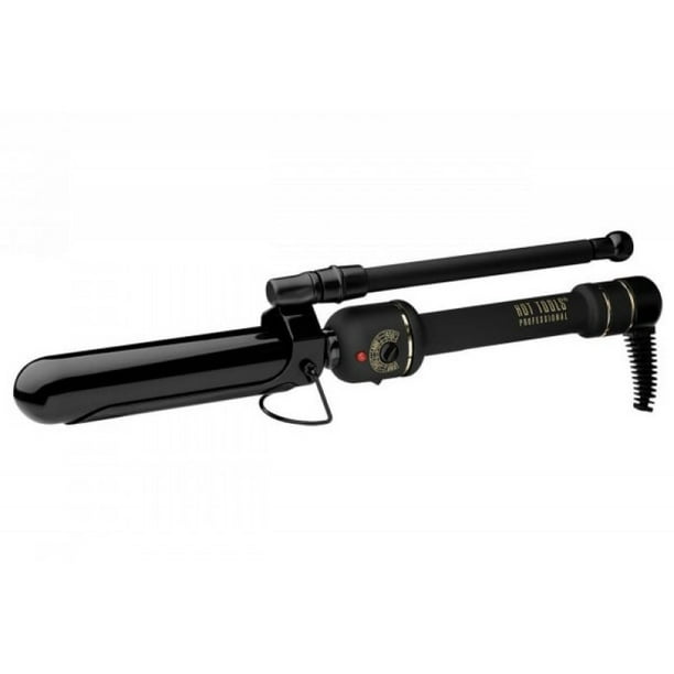 Hot Tools 1” BLACK GOLD Marcel Grip Hair Curling Iron with Heat