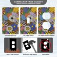 thumbnail image 3 of Yayeee Duplex Wall Plate 1-Gang 4.5"x2.7" Home Receptacle Light Switch Decorative Outlet Cover, Blue Floral, 3 of 7
