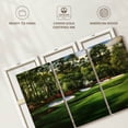 thumbnail image 6 of Elephant Stock Augusta National 13th Hole I Wall Art - Horizontal Multi Panel Canvas - Living Room Wall Decor - Sports Multi Panel - Green And Red Decor By Marci Rule - 33" x 20", 6 of 8