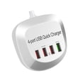 thumbnail image 1 of Cargador USB de 4 puertos QC3.0 Carga rápida 36W 2.4A Estación de carga de escritorio para teléfonos Abanopi Cargador, 1 of 7