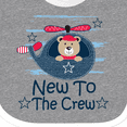 thumbnail image 4 of Inktastic New to the Crew Baby Boy Boys Baby Bib, 4 of 4