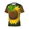 thumbnail image 3 of Rocae Sunflower3 for Men's Moisture-Wicking Crew Tee - T-Shirt for Sports, Outdoor Activities, and Casual WearX-Large, 3 of 9