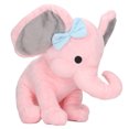 thumbnail image 4 of Elefante de peluche de juguete multiusos, lindo, seguro, cómodo, suave y esponjoso, juguete de peluche para niños, decoración del hogar, rosa, 4 of 12