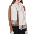 thumbnail image 1 of Bufanda Pashmina Unisex De Otoño E Invierno, Chales Informales De Color Sólido, Bufanda Cálida Con Borlas Para Oficina, Avión Y Restaurante Advancent AP006881-06, 1 of 4