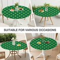 thumbnail image 7 of Green Christmas Tree Pattern Round Fitted Tablecloth with Elastic Edge,Dining Table Cover Waterproof,Outdoor Round Tablecloth for Camping,Dining,Indoor and Outdoor, 7 of 7